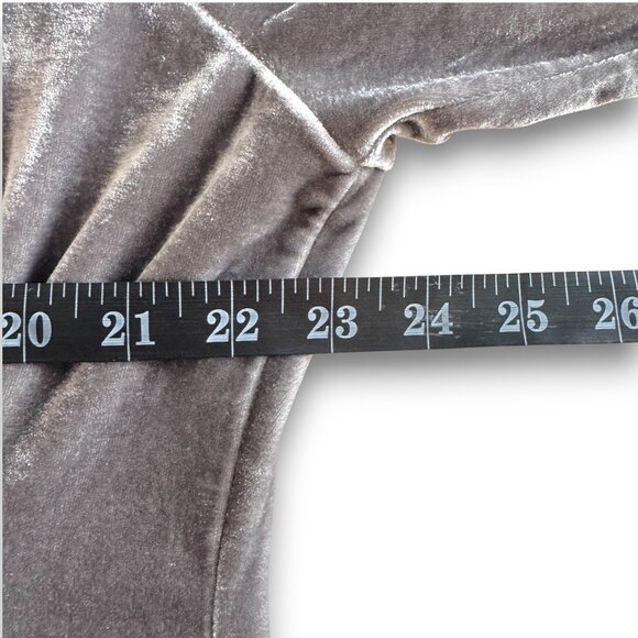 Soft Surroundings 2X GRAY Velvet Alyssa Wrap Top - Picture 4 of 9